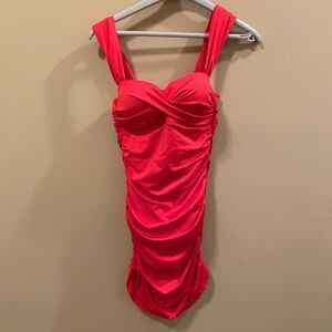BALNEAIRE ONE PIECE BATHING SUIT WITH BIKINI COVERAGE - SIZE M
